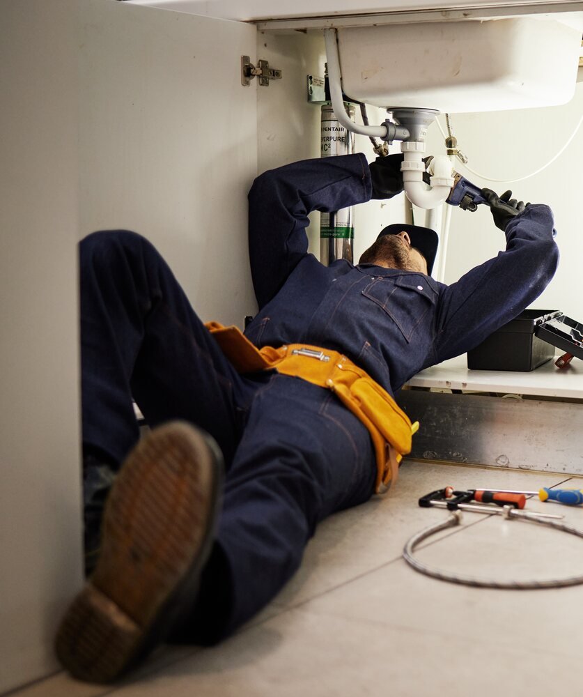 rénovation avec un plombier